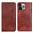 Coque Portefeuille Livre Cuir Etui Clapet L25 pour Apple iPhone 14 Pro Marron