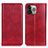 Coque Portefeuille Livre Cuir Etui Clapet L25 pour Apple iPhone 14 Pro Max Rouge