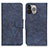 Coque Portefeuille Livre Cuir Etui Clapet L27 pour Apple iPhone 13 Pro Max Bleu