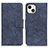 Coque Portefeuille Livre Cuir Etui Clapet L27 pour Apple iPhone 15 Plus Bleu