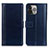 Coque Portefeuille Livre Cuir Etui Clapet L28 pour Apple iPhone 14 Pro Bleu