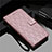 Coque Portefeuille Livre Cuir Etui Clapet L28 pour Samsung Galaxy A71 5G Or Rose