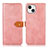 Coque Portefeuille Livre Cuir Etui Clapet L29 pour Apple iPhone 13 Or Rose