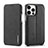 Coque Portefeuille Livre Cuir Etui Clapet LC1 pour Apple iPhone 13 Pro Max Noir