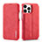 Coque Portefeuille Livre Cuir Etui Clapet LC1 pour Apple iPhone 13 Pro Max Rouge