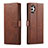 Coque Portefeuille Livre Cuir Etui Clapet LC1 pour Samsung Galaxy A13 4G Marron