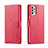 Coque Portefeuille Livre Cuir Etui Clapet LC1 pour Samsung Galaxy A23 4G Rose Rouge