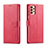 Coque Portefeuille Livre Cuir Etui Clapet LC1 pour Samsung Galaxy A33 5G Rose Rouge