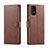 Coque Portefeuille Livre Cuir Etui Clapet LC1 pour Samsung Galaxy A53 5G Marron