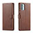 Coque Portefeuille Livre Cuir Etui Clapet LC1 pour Samsung Galaxy F23 5G Marron