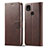 Coque Portefeuille Livre Cuir Etui Clapet LC1 pour Xiaomi POCO C3 Marron