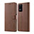 Coque Portefeuille Livre Cuir Etui Clapet LC1 pour Xiaomi Redmi K40S 5G Marron