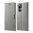 Coque Portefeuille Livre Cuir Etui Clapet LC1 pour Xiaomi Redmi K50 Ultra 5G Gris