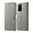 Coque Portefeuille Livre Cuir Etui Clapet LC1 pour Xiaomi Redmi Note 11 Pro 4G Gris