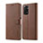 Coque Portefeuille Livre Cuir Etui Clapet LC1 pour Xiaomi Redmi Note 11 Pro 4G Marron