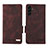 Coque Portefeuille Livre Cuir Etui Clapet LZ1 pour Samsung Galaxy A04s Marron