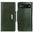 Coque Portefeuille Livre Cuir Etui Clapet M01L pour Google Pixel 6a 5G Vert