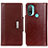 Coque Portefeuille Livre Cuir Etui Clapet M01L pour Motorola Moto E20 Marron