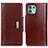 Coque Portefeuille Livre Cuir Etui Clapet M01L pour Motorola Moto Edge 20 Lite 5G Marron