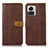 Coque Portefeuille Livre Cuir Etui Clapet M01L pour Motorola Moto Edge 30 Ultra 5G Marron