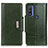 Coque Portefeuille Livre Cuir Etui Clapet M01L pour Motorola Moto G Pure Vert