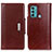 Coque Portefeuille Livre Cuir Etui Clapet M01L pour Motorola Moto G40 Fusion Marron