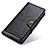 Coque Portefeuille Livre Cuir Etui Clapet M01L pour Motorola Moto G51 5G Noir