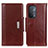 Coque Portefeuille Livre Cuir Etui Clapet M01L pour OnePlus Nord N200 5G Marron