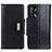 Coque Portefeuille Livre Cuir Etui Clapet M01L pour Oppo A74 4G Noir