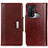 Coque Portefeuille Livre Cuir Etui Clapet M01L pour Oppo Reno5 A Marron