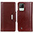 Coque Portefeuille Livre Cuir Etui Clapet M01L pour Realme C20 Marron