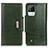 Coque Portefeuille Livre Cuir Etui Clapet M01L pour Realme C20 Vert