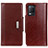 Coque Portefeuille Livre Cuir Etui Clapet M01L pour Realme Narzo 30 5G Marron