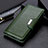 Coque Portefeuille Livre Cuir Etui Clapet M01L pour Samsung Galaxy A02s Vert