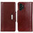 Coque Portefeuille Livre Cuir Etui Clapet M01L pour Samsung Galaxy A13 4G Marron