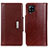 Coque Portefeuille Livre Cuir Etui Clapet M01L pour Samsung Galaxy A22 4G Marron