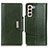 Coque Portefeuille Livre Cuir Etui Clapet M01L pour Samsung Galaxy S21 5G Vert