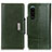 Coque Portefeuille Livre Cuir Etui Clapet M01L pour Sony Xperia 5 III Vert