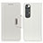 Coque Portefeuille Livre Cuir Etui Clapet M01L pour Xiaomi Mi 10S 5G Blanc