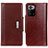 Coque Portefeuille Livre Cuir Etui Clapet M01L pour Xiaomi Poco X3 GT 5G Marron