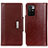 Coque Portefeuille Livre Cuir Etui Clapet M01L pour Xiaomi Redmi 10 (2022) Marron