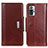 Coque Portefeuille Livre Cuir Etui Clapet M01L pour Xiaomi Redmi Note 10 Pro 4G Marron