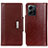 Coque Portefeuille Livre Cuir Etui Clapet M01L pour Xiaomi Redmi Note 12 4G Marron