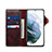 Coque Portefeuille Livre Cuir Etui Clapet M01T pour Samsung Galaxy S21 FE 5G Petit