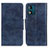 Coque Portefeuille Livre Cuir Etui Clapet M02L pour Motorola Moto E13 Bleu