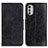 Coque Portefeuille Livre Cuir Etui Clapet M02L pour Motorola Moto E32 Noir