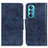 Coque Portefeuille Livre Cuir Etui Clapet M02L pour Motorola Moto Edge 30 5G Bleu