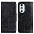 Coque Portefeuille Livre Cuir Etui Clapet M02L pour Motorola Moto Edge 30 Pro 5G Noir