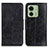 Coque Portefeuille Livre Cuir Etui Clapet M02L pour Motorola Moto Edge 40 5G Noir