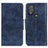 Coque Portefeuille Livre Cuir Etui Clapet M02L pour Motorola Moto G Play (2023) Bleu